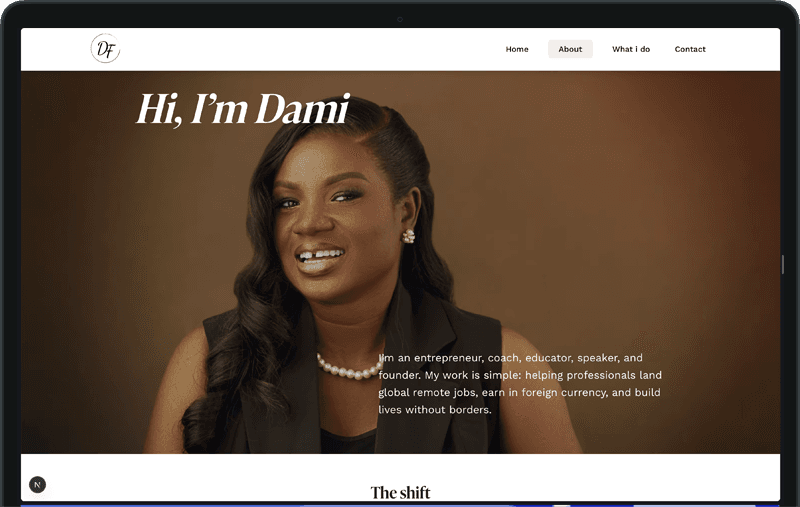 Freelance Coach Website