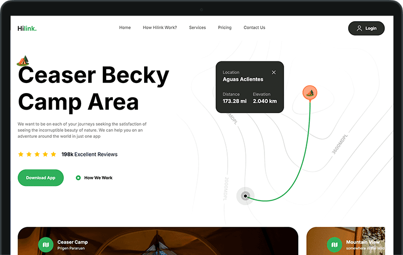 Hilink Camping Website