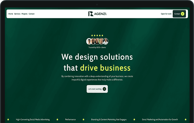 Ragenzi Marketing Website